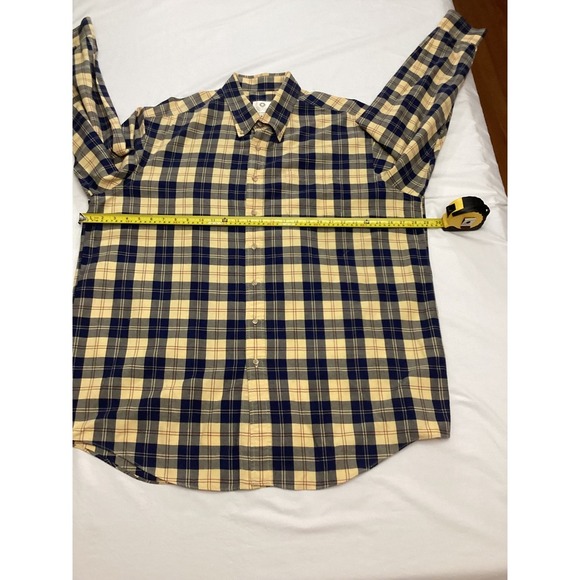 Viyella 3XT Mens Plaid Long Sleeve Button Up Casual Shirt Cotton Blend - Picture 5 of 6